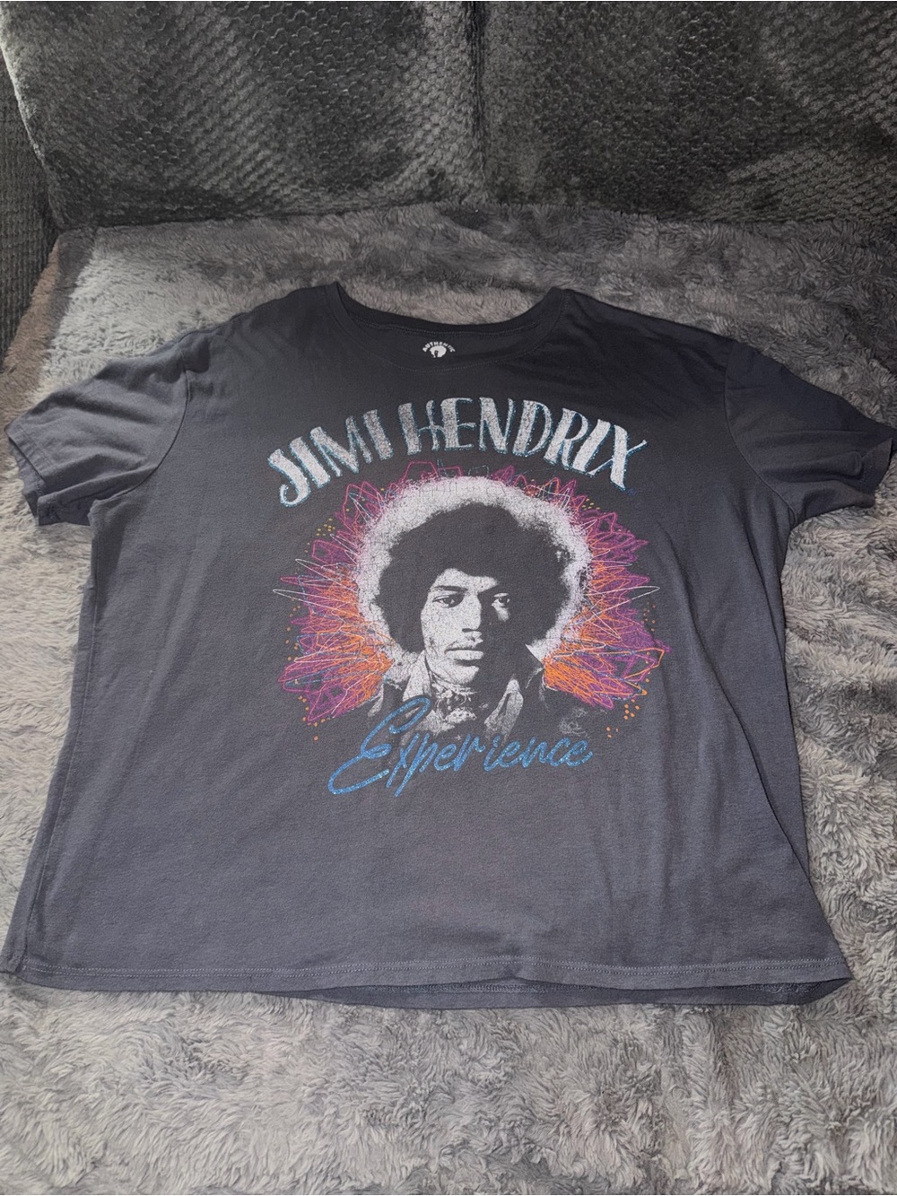 Jimi Hendrix Black Graphic Tee - Experience Design